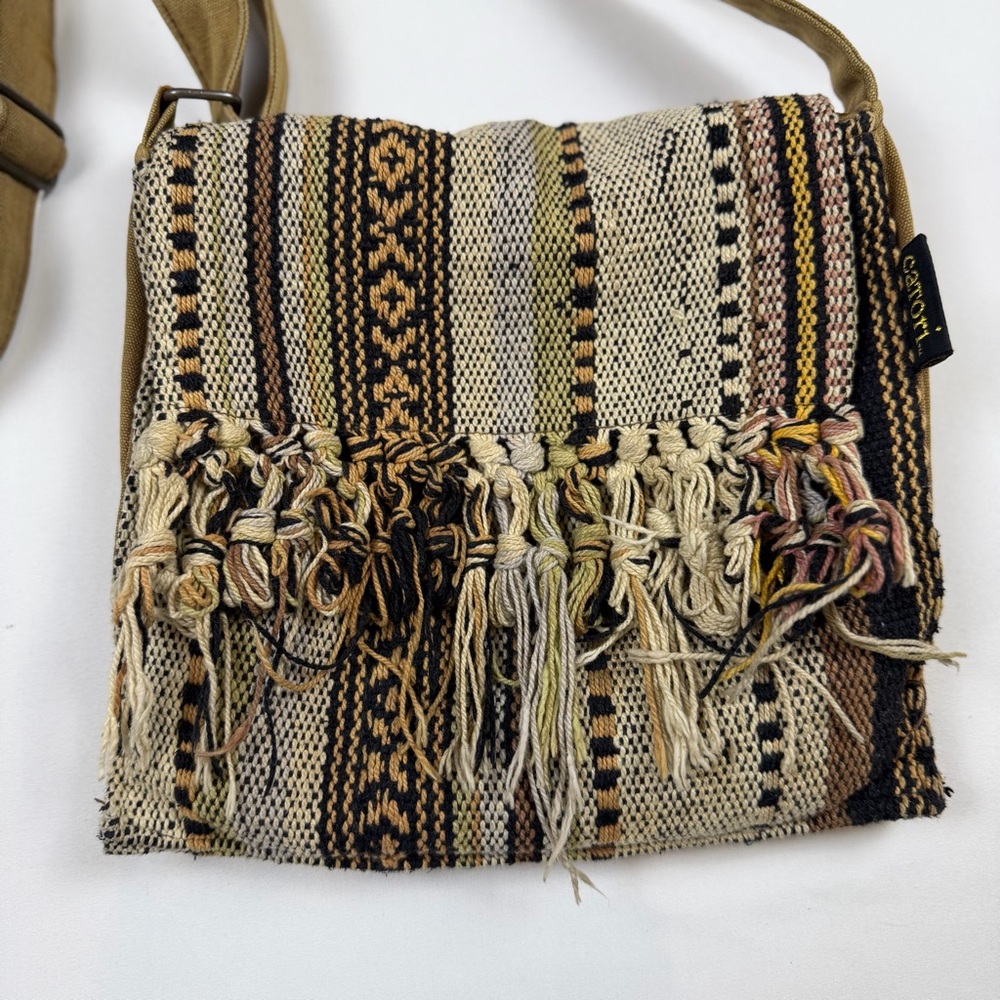 Catori Woven Tribal Fringe Bag | Boho Festival Crossbody